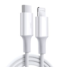 USB Ladekabel Kabel C02 für Apple iPad Mini 5 (2019) Weiß