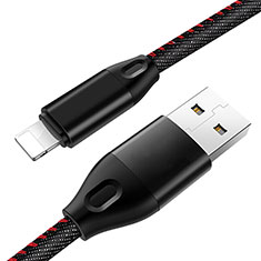 USB Ladekabel Kabel C04 für Apple iPhone SE3 (2022) Schwarz