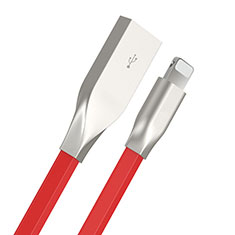 USB Ladekabel Kabel C05 für Apple iPhone 13 Mini Rot
