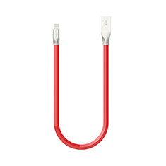 USB Ladekabel Kabel C06 für Apple iPhone 5C Rot