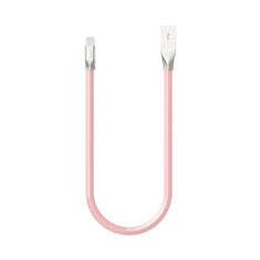USB Ladekabel Kabel C06 für Apple iPhone SE (2020) Rosa