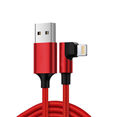 USB Ladekabel Kabel C10 für Apple iPhone 5C Rot