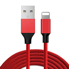 USB Ladekabel Kabel D03 für Apple iPad 2 Rot