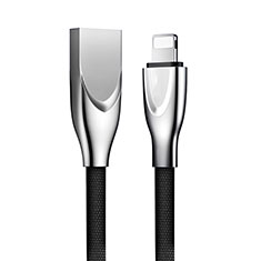 USB Ladekabel Kabel D05 für Apple iPhone 6 Plus Schwarz