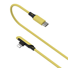 USB Ladekabel Kabel D10 für Apple iPhone 5C Gelb