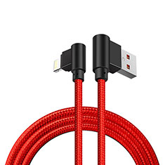 USB Ladekabel Kabel D15 für Apple iPhone 5 Rot