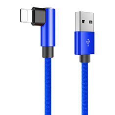 USB Ladekabel Kabel D16 für Apple iPhone 5C Blau