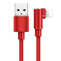 USB Ladekabel Kabel D17 für Apple iPhone 12 Pro Rot