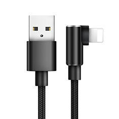 USB Ladekabel Kabel D17 für Apple iPhone 5C Schwarz