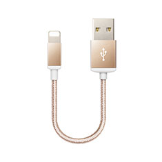 USB Ladekabel Kabel D18 für Apple iPhone 6S Plus Gold
