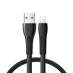 USB Ladekabel Kabel D20 für Apple iPhone 5C Schwarz