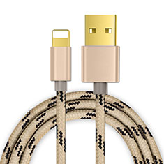 USB Ladekabel Kabel L01 für Apple iPad 4 Gold