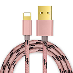 USB Ladekabel Kabel L01 für Apple iPad Pro 11 (2018) Rosegold