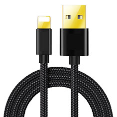 USB Ladekabel Kabel L02 für Apple iPhone 12 Max Schwarz