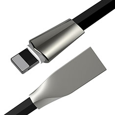 USB Ladekabel Kabel L06 für Apple iPhone SE3 (2022) Schwarz