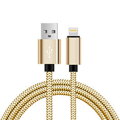 USB Ladekabel Kabel L07 für Apple iPhone 6S Plus Gold
