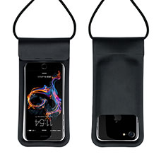 Wasserdicht Unterwasser Handy Tasche Universal W06 für Huawei Y6 II 5 5 Schwarz