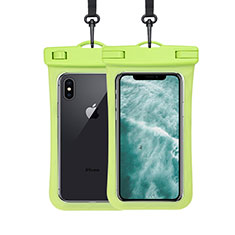 Wasserdicht Unterwasser Handy Tasche Universal W07 für Vivo Y20 Grün