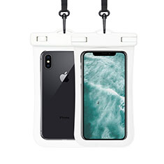 Wasserdicht Unterwasser Handy Tasche Universal W07 für Huawei Mate 40 Pro+ Plus Weiß