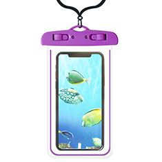 Wasserdicht Unterwasser Handy Tasche Universal W08 für Nokia 8110 2018 Violett