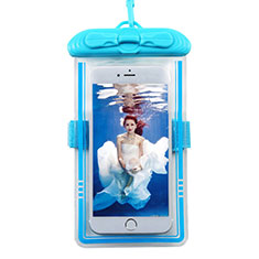 Wasserdicht Unterwasser Handy Tasche Universal W11 für Samsung Galaxy S30 Ultra 5G Hellblau