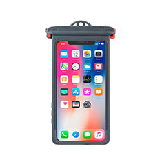 Wasserdicht Unterwasser Handy Tasche Universal W14 für Oppo A73 2020 Grau