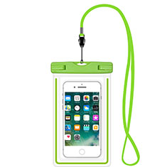 Wasserdicht Unterwasser Handy Tasche Universal W16 für Huawei Y7a Grün