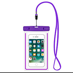 Wasserdicht Unterwasser Handy Tasche Universal W16 für Nokia X6 Violett
