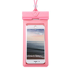 Wasserdicht Unterwasser Handy Tasche Universal W17 für Nokia X6 Rosa