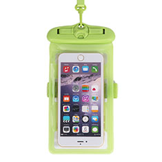 Wasserdicht Unterwasser Handy Tasche Universal W18 für Sharp AQUOS Sense4 Plus Grün