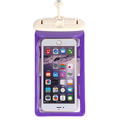 Wasserdicht Unterwasser Handy Tasche Universal W18 für Oppo A73 5G Violett