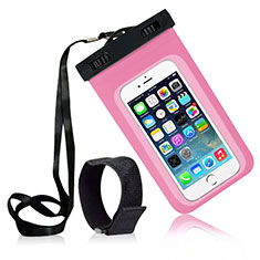 Wasserdicht Unterwasser Schutzhülle Tasche Universal W04 für Apple iPhone 13 Mini Rosa