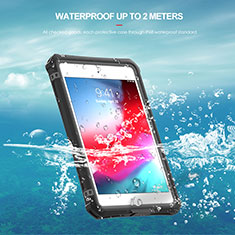 Wasserdicht Unterwasser Silikon Hülle Handyhülle und Kunststoff Waterproof Schutzhülle 360 Grad Ganzkörper Tasche für Apple iPad Mini 4 Schwarz
