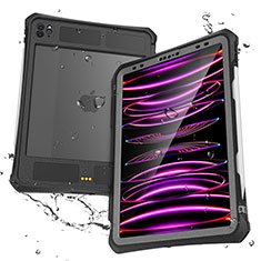 Wasserdicht Unterwasser Silikon Hülle Handyhülle und Kunststoff Waterproof Schutzhülle 360 Grad Ganzkörper Tasche für Apple iPad Pro 11 (2020) Schwarz