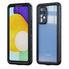 Wasserdicht Unterwasser Silikon Hülle Handyhülle und Kunststoff Waterproof Schutzhülle 360 Grad Ganzkörper Tasche für Samsung Galaxy A53 5G Schwarz