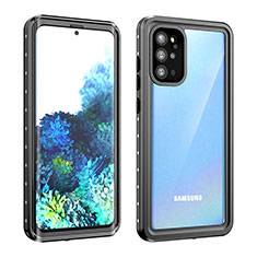 Wasserdicht Unterwasser Silikon Hülle Handyhülle und Kunststoff Waterproof Schutzhülle 360 Grad Ganzkörper Tasche W01 für Samsung Galaxy S20 Plus 5G Schwarz