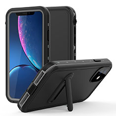 Wasserdicht Unterwasser Silikon Hülle Handyhülle und Kunststoff Waterproof Schutzhülle 360 Grad Tasche mit Ständer für Apple iPhone 11 Grau