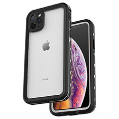 Wasserdicht Unterwasser Silikon Hülle Handyhülle und Kunststoff Waterproof Schutzhülle 360 Grad Tasche W04 für Apple iPhone 11 Pro Max Silber