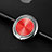 Fingerring Ständer Magnetische Smartphone Halter Halterung Universal Z11 Rot