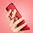 Fingerring Ständer Smartphone Halter Halterung Universal Rot