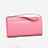 Handtasche Clutch Handbag Leder Silkworm Universal Rosa