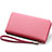 Handtasche Clutch Handbag Leder Silkworm Universal T01 Rosa
