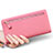 Handtasche Clutch Handbag Leder Silkworm Universal T01 Rosa