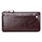 Handtasche Clutch Handbag Schutzhülle Leder Universal H08 Braun