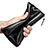 Handtasche Clutch Handbag Schutzhülle Leder Universal H29 Schwarz