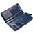 Handtasche Clutch Handbag Schutzhülle Leder Universal H33 Blau