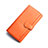 Handtasche Clutch Handbag Schutzhülle Leder Universal K02 Orange