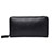Handtasche Clutch Handbag Schutzhülle Leder Universal K07 Schwarz