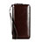 Handtasche Clutch Handbag Tasche Leder Universal H11 Braun