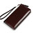 Handtasche Clutch Handbag Tasche Leder Universal H11 Braun